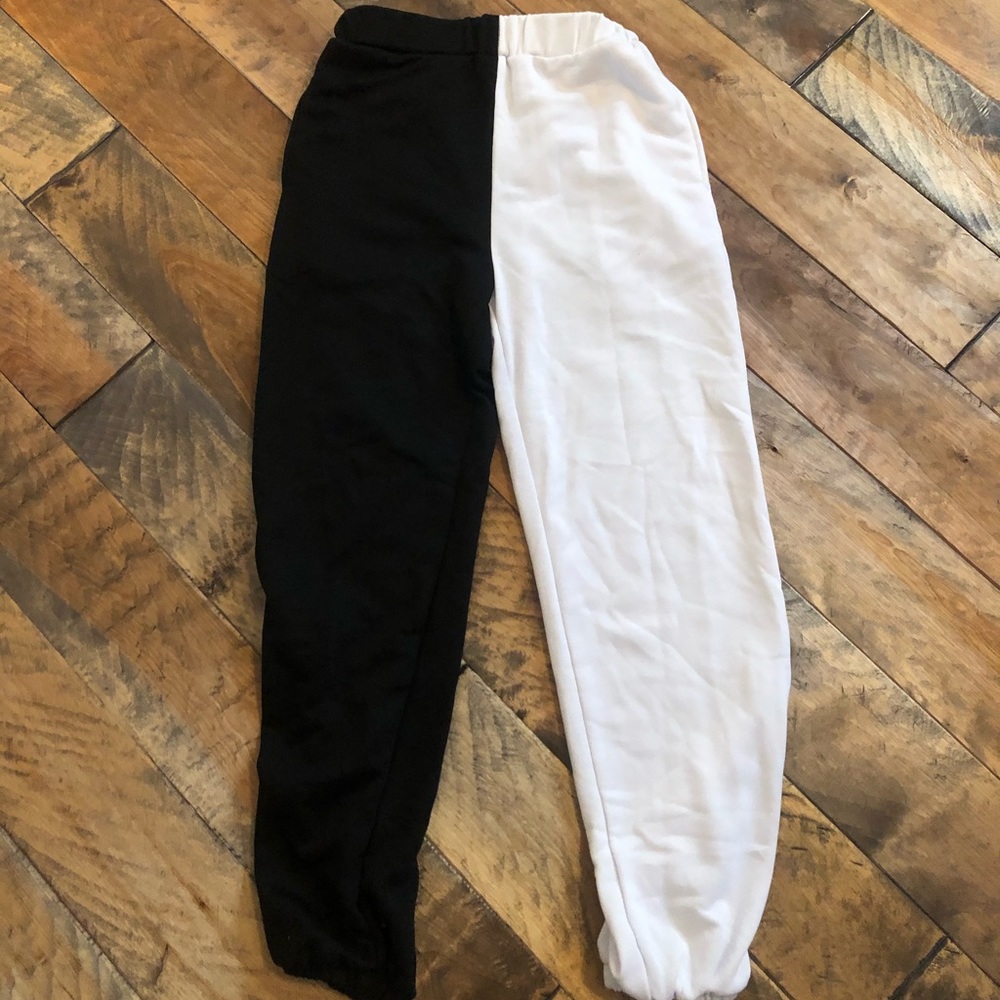 Black and White Joggers